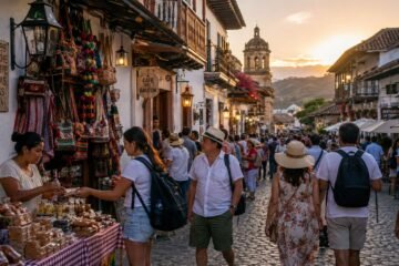 Comercio tradicional y moderno conviviendo en Cali.